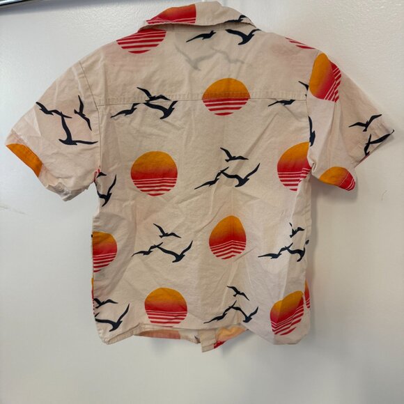 Bundle Set of 2 Kids Boys Short Sleeve 100% Cotton Button Down Shirts Tops - Picture 7 of 8